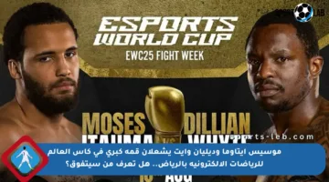 موسيس إيتاوما وديليان وايت يشعلان قمة كبرى في كأس العالم للرياضات الإلكترونية بالرياض.. هل تعرف من سيتفوق؟